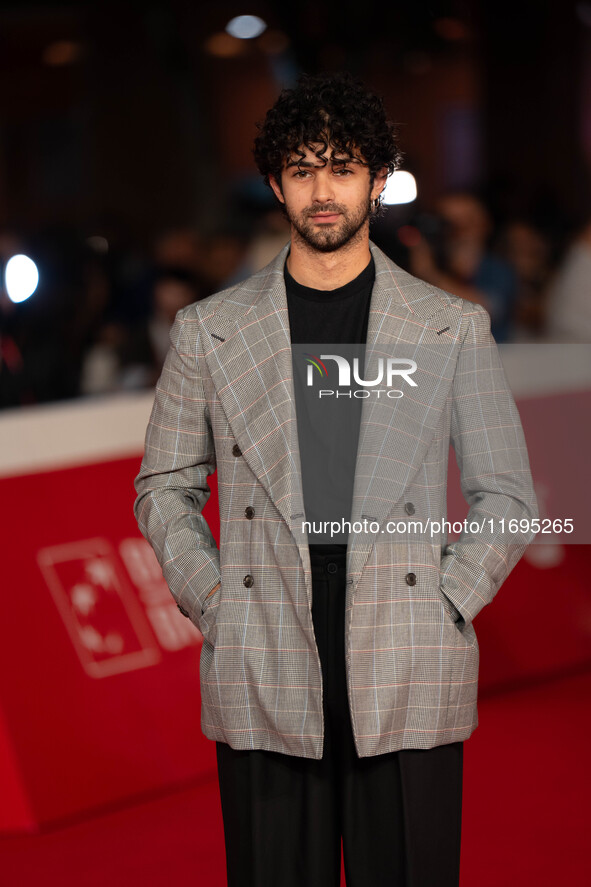 Massimiliano Caiazzo attends the ''Best Movie Awards'' red carpet during the 19th Rome Film Festival at Auditorium Parco Della Musica in Rom...