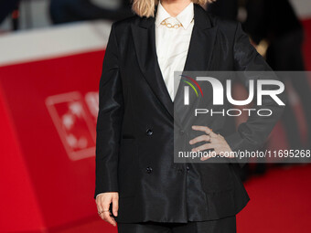 Greta Scarano attends the ''Best Movie Awards'' red carpet during the 19th Rome Film Festival at Auditorium Parco Della Musica in Rome, Ital...