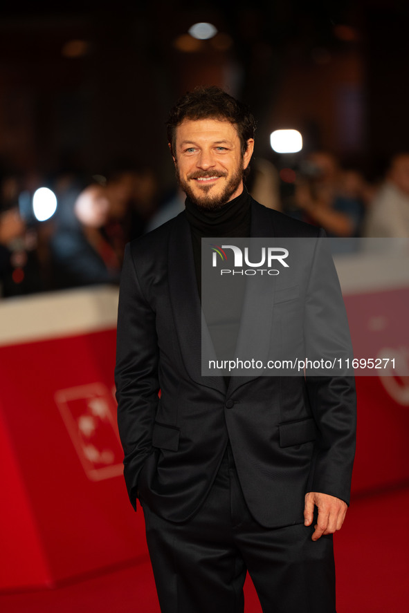 Andrea Bosca attends the ''Best Movie Awards'' red carpet during the 19th Rome Film Festival at Auditorium Parco Della Musica in Rome, Italy...