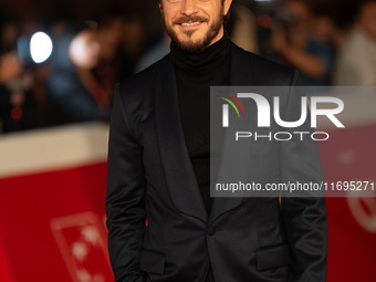 Andrea Bosca attends the ''Best Movie Awards'' red carpet during the 19th Rome Film Festival at Auditorium Parco Della Musica in Rome, Italy...