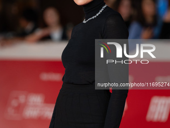 Anna Foglietta attends the ''Best Movie Awards'' red carpet during the 19th Rome Film Festival at Auditorium Parco Della Musica in Rome, Ita...