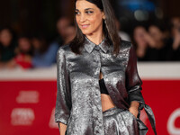 Donatella Finocchiaro attends the ''Best Movie Awards'' red carpet during the 19th Rome Film Festival at Auditorium Parco Della Musica in Ro...