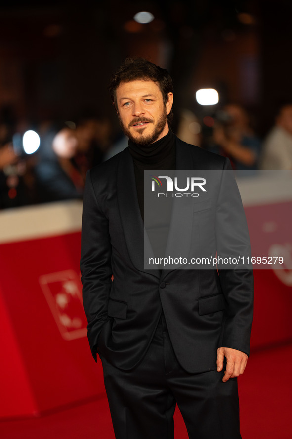 Andrea Bosca attends the ''Best Movie Awards'' red carpet during the 19th Rome Film Festival at Auditorium Parco Della Musica in Rome, Italy...