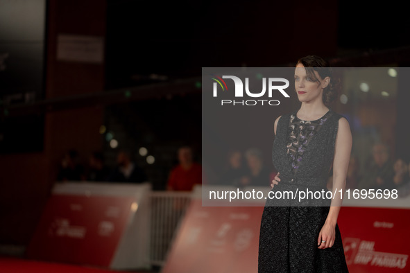 Carlotta Gamba attends the ''L'Albero'' red carpet during the 19th Rome Film Festival at Auditorium Parco Della Musica in Rome, Italy, on Oc...