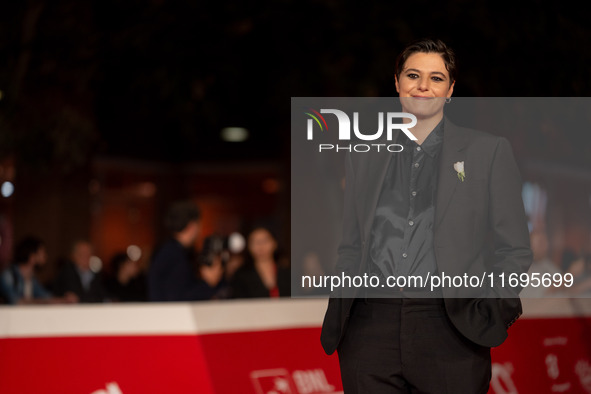 Sara Petraglia attends the ''L'Albero'' red carpet during the 19th Rome Film Festival at Auditorium Parco Della Musica in Rome, Italy, on Oc...