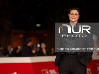 Sara Petraglia attends the ''L'Albero'' red carpet during the 19th Rome Film Festival at Auditorium Parco Della Musica in Rome, Italy, on Oc...