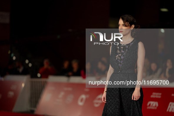 Carlotta Gamba attends the ''L'Albero'' red carpet during the 19th Rome Film Festival at Auditorium Parco Della Musica in Rome, Italy, on Oc...