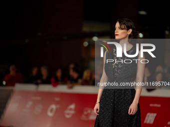 Carlotta Gamba attends the ''L'Albero'' red carpet during the 19th Rome Film Festival at Auditorium Parco Della Musica in Rome, Italy, on Oc...