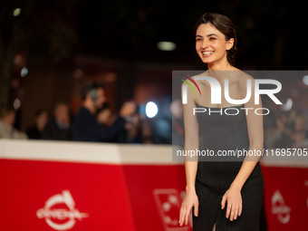 Tecla Insolia attends the ''L'Albero'' red carpet during the 19th Rome Film Festival at Auditorium Parco Della Musica in Rome, Italy, on Oct...