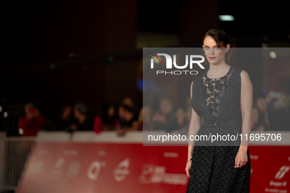 Carlotta Gamba attends the ''L'Albero'' red carpet during the 19th Rome Film Festival at Auditorium Parco Della Musica in Rome, Italy, on Oc...