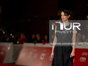 Carlotta Gamba attends the ''L'Albero'' red carpet during the 19th Rome Film Festival at Auditorium Parco Della Musica in Rome, Italy, on Oc...