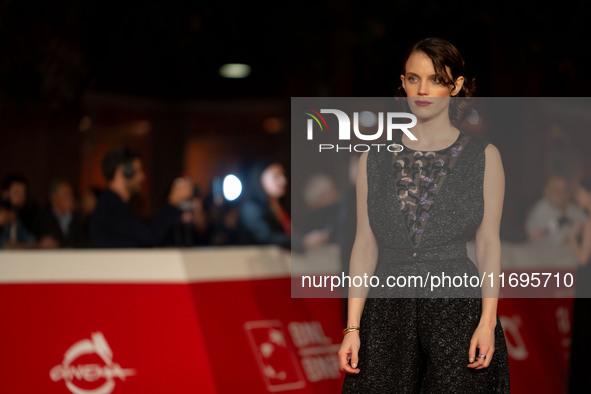 Carlotta Gamba attends the ''L'Albero'' red carpet during the 19th Rome Film Festival at Auditorium Parco Della Musica in Rome, Italy, on Oc...