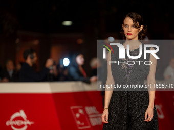 Carlotta Gamba attends the ''L'Albero'' red carpet during the 19th Rome Film Festival at Auditorium Parco Della Musica in Rome, Italy, on Oc...