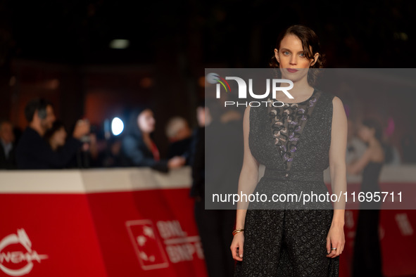 Carlotta Gamba attends the ''L'Albero'' red carpet during the 19th Rome Film Festival at Auditorium Parco Della Musica in Rome, Italy, on Oc...