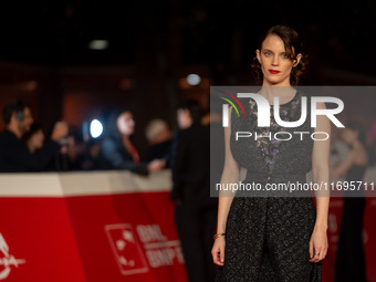 Carlotta Gamba attends the ''L'Albero'' red carpet during the 19th Rome Film Festival at Auditorium Parco Della Musica in Rome, Italy, on Oc...