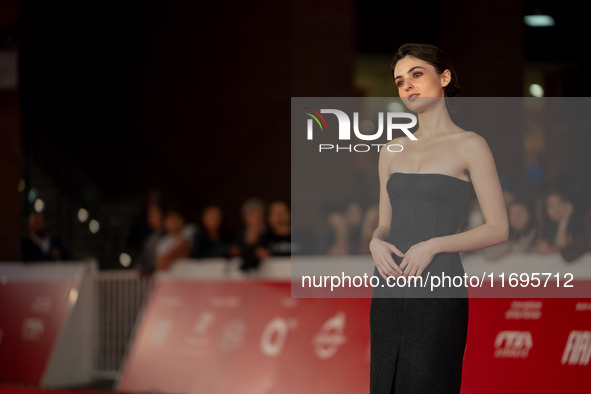 Tecla Insolia attends the ''L'Albero'' red carpet during the 19th Rome Film Festival at Auditorium Parco Della Musica in Rome, Italy, on Oct...