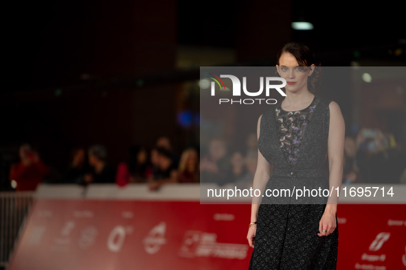 Carlotta Gamba attends the ''L'Albero'' red carpet during the 19th Rome Film Festival at Auditorium Parco Della Musica in Rome, Italy, on Oc...