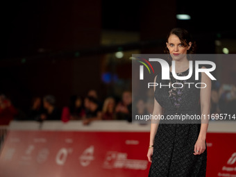 Carlotta Gamba attends the ''L'Albero'' red carpet during the 19th Rome Film Festival at Auditorium Parco Della Musica in Rome, Italy, on Oc...