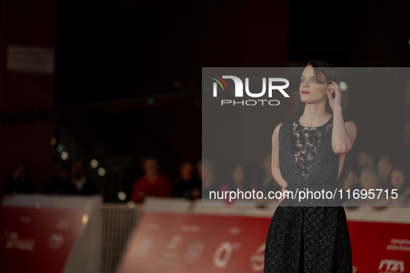 Carlotta Gamba attends the ''L'Albero'' red carpet during the 19th Rome Film Festival at Auditorium Parco Della Musica in Rome, Italy, on Oc...