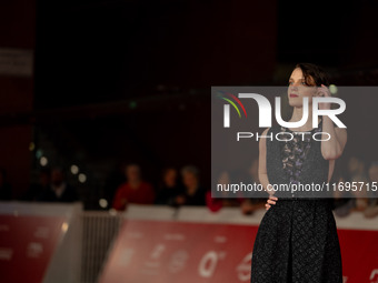 Carlotta Gamba attends the ''L'Albero'' red carpet during the 19th Rome Film Festival at Auditorium Parco Della Musica in Rome, Italy, on Oc...