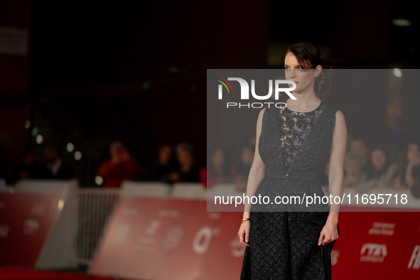 Carlotta Gamba attends the ''L'Albero'' red carpet during the 19th Rome Film Festival at Auditorium Parco Della Musica in Rome, Italy, on Oc...