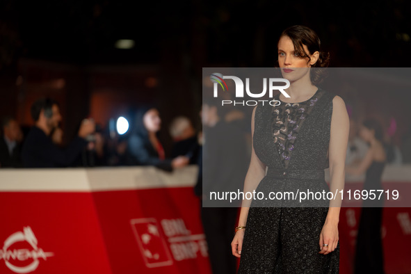 Carlotta Gamba attends the ''L'Albero'' red carpet during the 19th Rome Film Festival at Auditorium Parco Della Musica in Rome, Italy, on Oc...