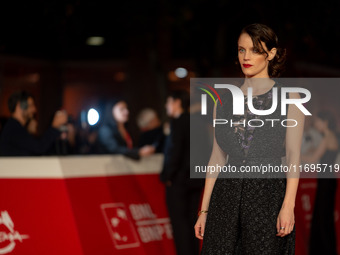 Carlotta Gamba attends the ''L'Albero'' red carpet during the 19th Rome Film Festival at Auditorium Parco Della Musica in Rome, Italy, on Oc...