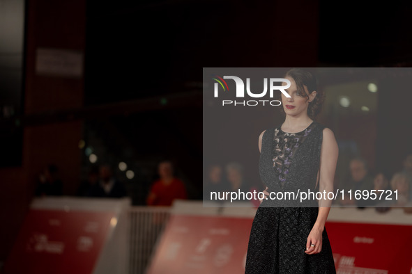 Carlotta Gamba attends the ''L'Albero'' red carpet during the 19th Rome Film Festival at Auditorium Parco Della Musica in Rome, Italy, on Oc...