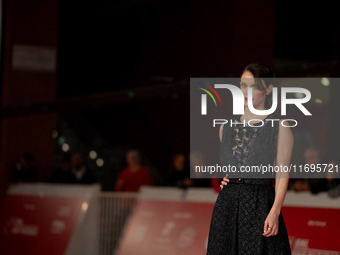 Carlotta Gamba attends the ''L'Albero'' red carpet during the 19th Rome Film Festival at Auditorium Parco Della Musica in Rome, Italy, on Oc...