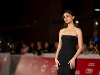 Tecla Insolia attends the ''L'Albero'' red carpet during the 19th Rome Film Festival at Auditorium Parco Della Musica in Rome, Italy, on Oct...