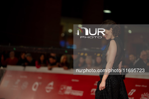 Carlotta Gamba attends the ''L'Albero'' red carpet during the 19th Rome Film Festival at Auditorium Parco Della Musica in Rome, Italy, on Oc...