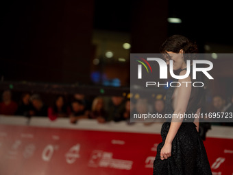 Carlotta Gamba attends the ''L'Albero'' red carpet during the 19th Rome Film Festival at Auditorium Parco Della Musica in Rome, Italy, on Oc...