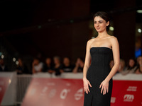 Tecla Insolia attends the ''L'Albero'' red carpet during the 19th Rome Film Festival at Auditorium Parco Della Musica in Rome, Italy, on Oct...