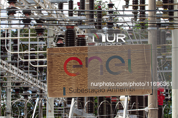 Aneel files a lawsuit against Enel for a blackout and may revoke the energy company's concession in Sao Paulo. In the photo, Enel's substati...