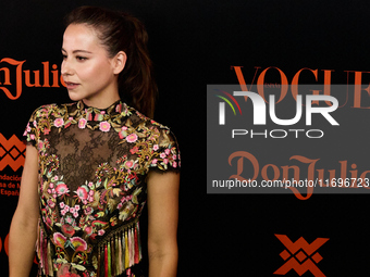 Irene Escolar attends the VOGUE Day of the Dead Gala in Madrid, Spain, on October 22, 2024. (