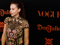 Irene Escolar attends the VOGUE Day of the Dead Gala in Madrid, Spain, on October 22, 2024. (