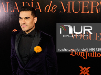 Carlos Rivera attends the VOGUE Day of the Dead Gala in Madrid, Spain, on October 22, 2024. (