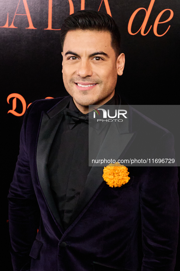 Carlos Rivera attends the VOGUE Day of the Dead Gala in Madrid, Spain, on October 22, 2024. 