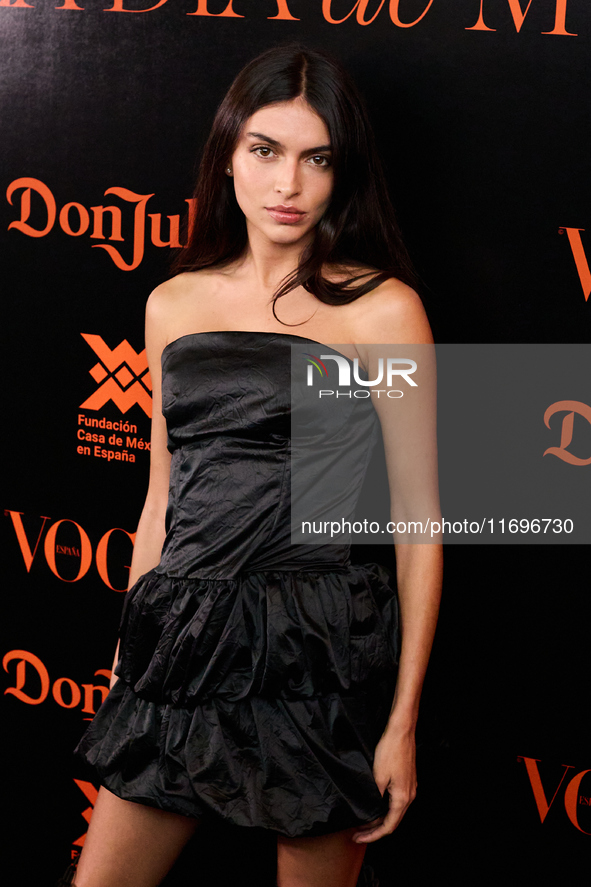 Lucia Rivera attends the VOGUE Day of the Dead Gala in Madrid, Spain, on October 22, 2024. 