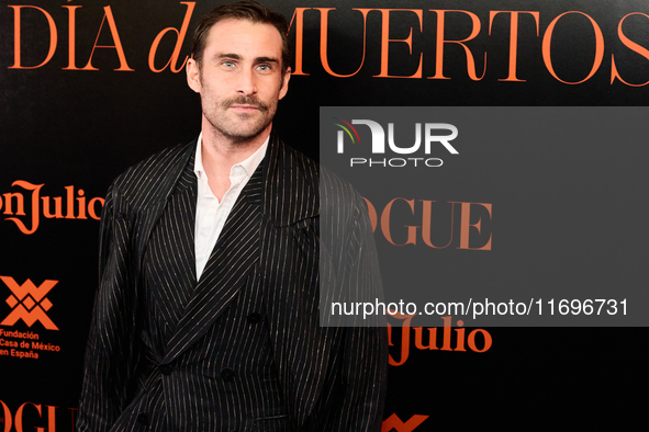 Paco Leon attends the VOGUE Day of the Dead Gala in Madrid, Spain, on October 22, 2024. 