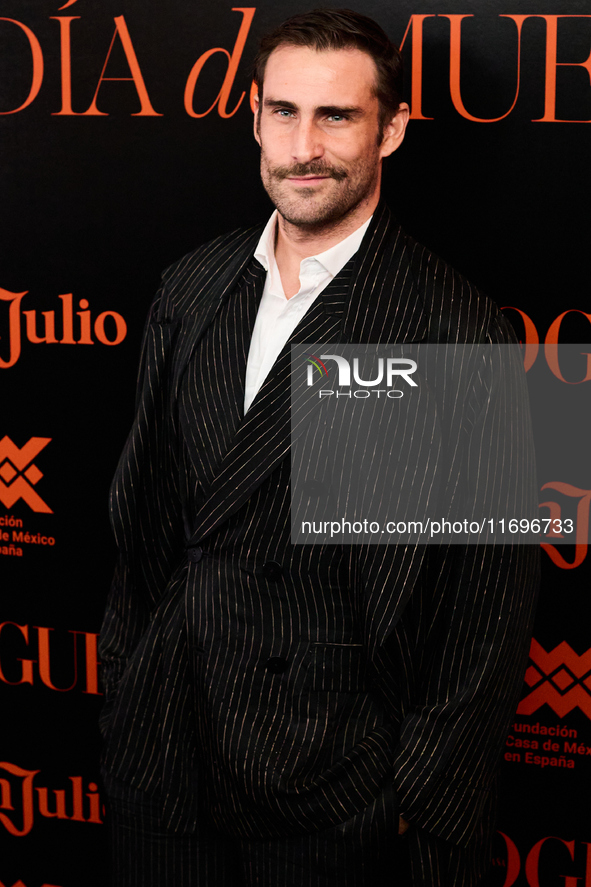 Paco Leon attends the VOGUE Day of the Dead Gala in Madrid, Spain, on October 22, 2024. 