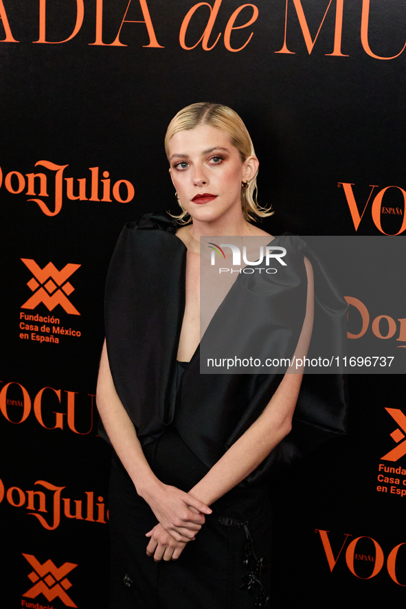 Malena Villa attends the VOGUE Day of the Dead Gala in Madrid, Spain, on October 22, 2024. 