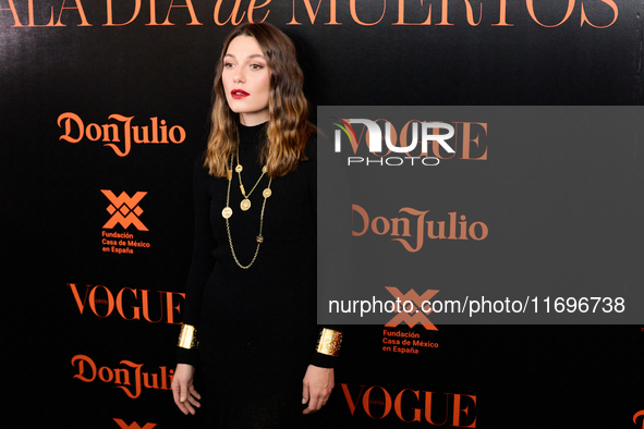 Mathilde Olivier attends the VOGUE Day of the Dead Gala in Madrid, Spain, on October 22, 2024. 