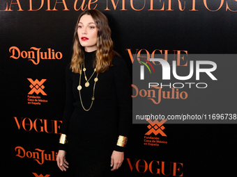 Mathilde Olivier attends the VOGUE Day of the Dead Gala in Madrid, Spain, on October 22, 2024. (