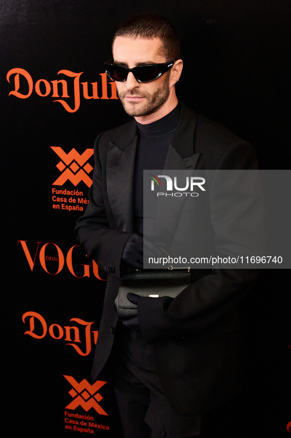 Pelayo Diaz attends the VOGUE Day of the Dead Gala in Madrid, Spain, on October 22, 2024. 