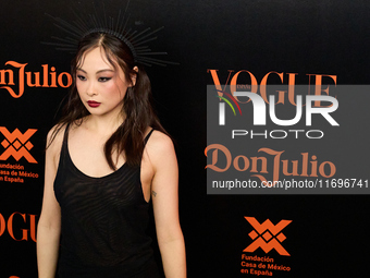 The VOGUE Day of the Dead Gala takes place in Madrid, Spain, on October 22, 2024, featuring Chacha Huang. (