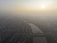 A photo taken in Nanjing, China, on October 23, 2024, shows the city in heavy fog. (