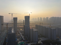 A photo taken in Nanjing, China, on October 23, 2024, shows the city in heavy fog. (