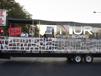 Dozens gather to protest police brutality in Washington, D.C., United States, on October 22, 2024, during the National Day of Protest to Sto...