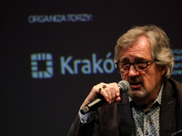 Sebastian Barry participates in a panel discussion during the 16. Joseph Conrad International Literature Festival in Krakow, Poland on Octob...